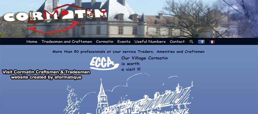 Visit Cormatin Craftsmen & Tradesmen site created by aformatique